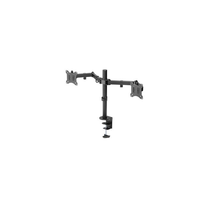 DIGITUS Support double écran universel, fixation par serrage
