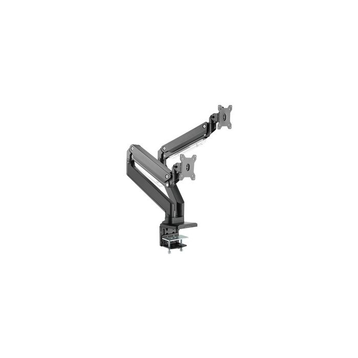 DIGITUS Support double écran universel, fixation par serrage