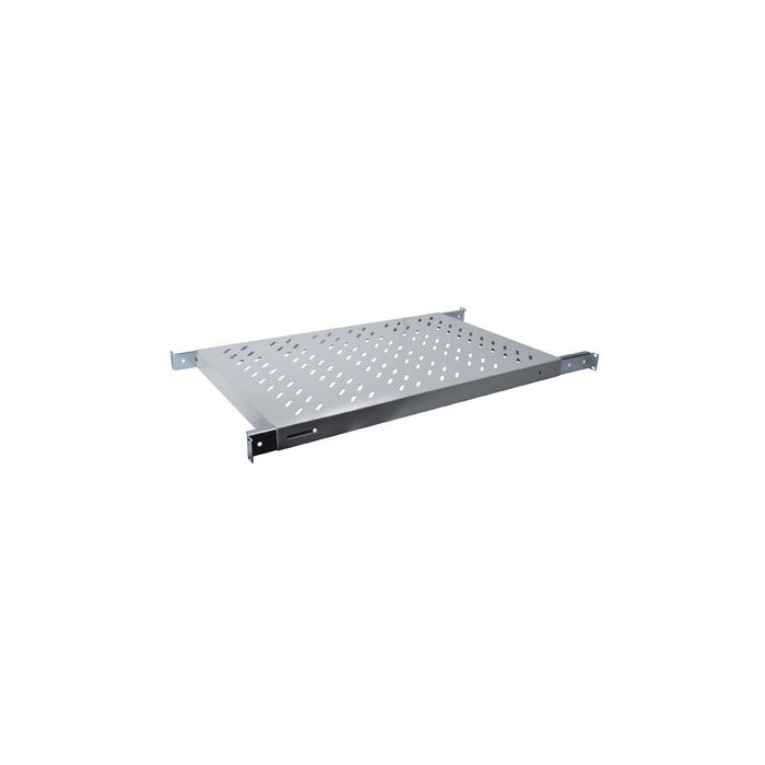 DIGITUS étagère 19", 1 U, Profondeur: 700 mm gris clair