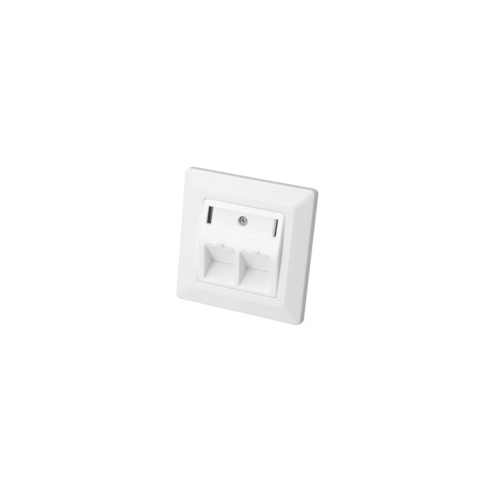 DIGITUS Boîtier vide pour module Keystone,1 port, blanc pur