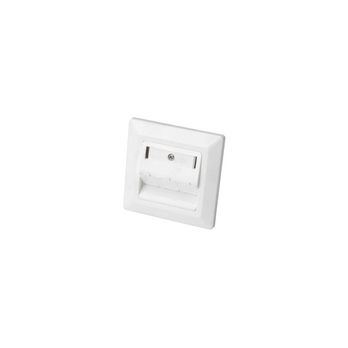 DIGITUS boîtier vide pour modules Keystone, 3 ports, blanc