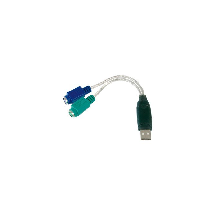 DIGITUS câble adaptateur USB 1.1 - 2 x PS/2, 180 mm