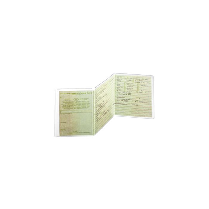 DURABLE Ausweishülle, aus PP, dreiteilig, transparent
