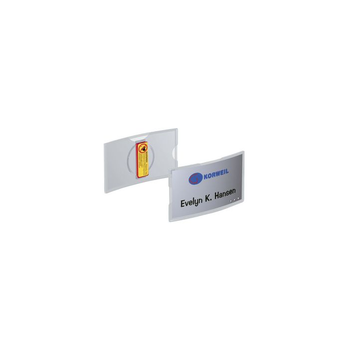 DURABLE Badge KONVEX, avec aimant, 75 x 40 mm