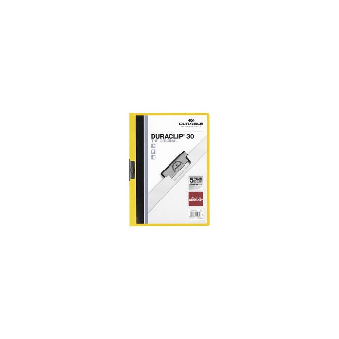 DURABLE Chemise à clip DURACLIP ORIGINAL 30, A4, jaune