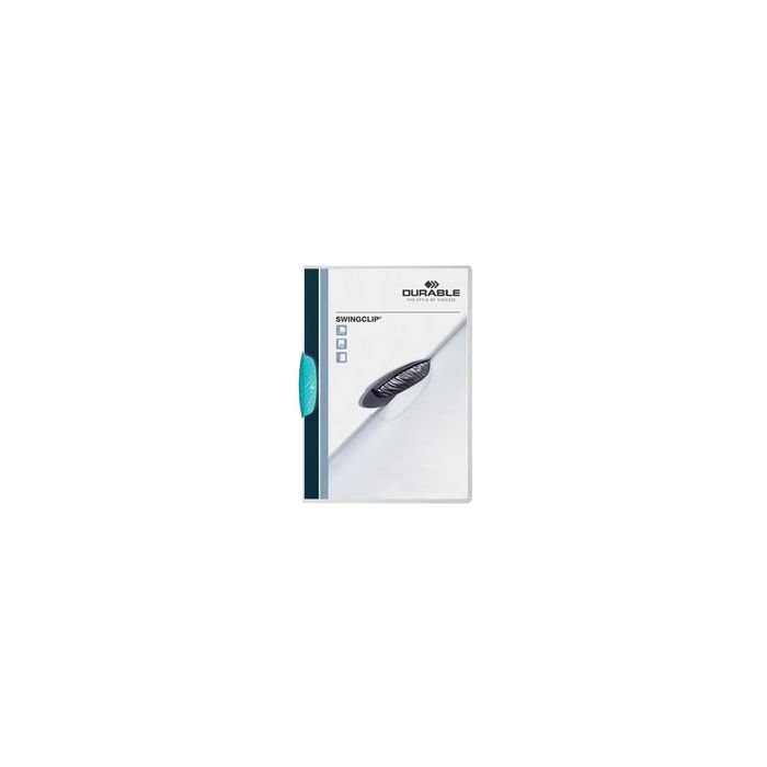 DURABLE Chemise à clip SWINGCLIP, format A4, clip bleu