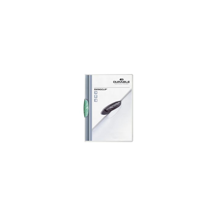 DURABLE Chemise à clip SWINGCLIP, format A4, clip pétrole