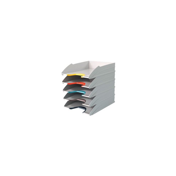 DURABLE Corbeille à courrier VARICOLOR MIX, gris clair