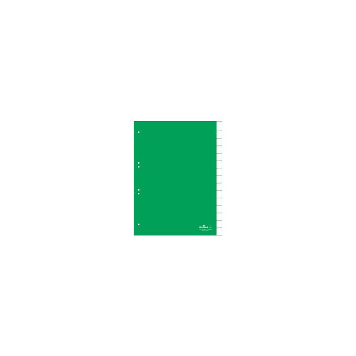 DURABLE Intercalaires en plastique, PP, 15 touches