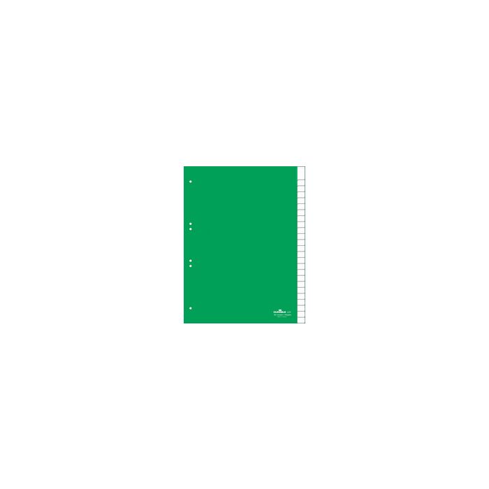 DURABLE Intercalaires en plastique, PP, 25 touches