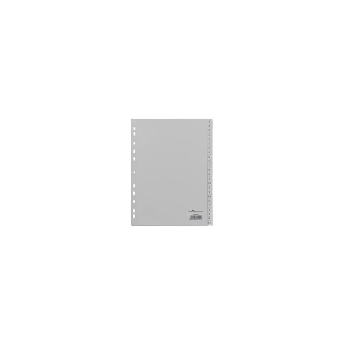 DURABLE Kunststoff-Register, A-Z, A4, PP, 20-teilig, grau