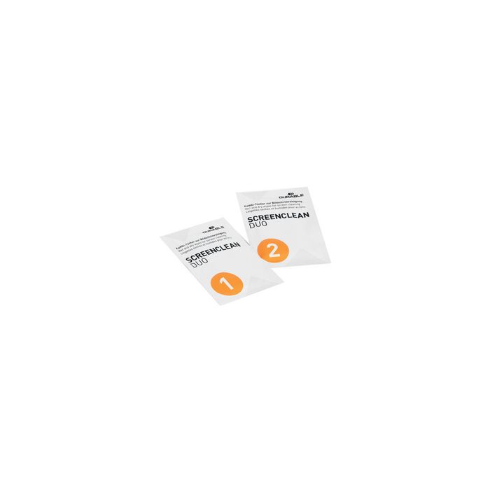 DURABLE Lingettes nettoyantes pour écran SCREENCLEAN DUO