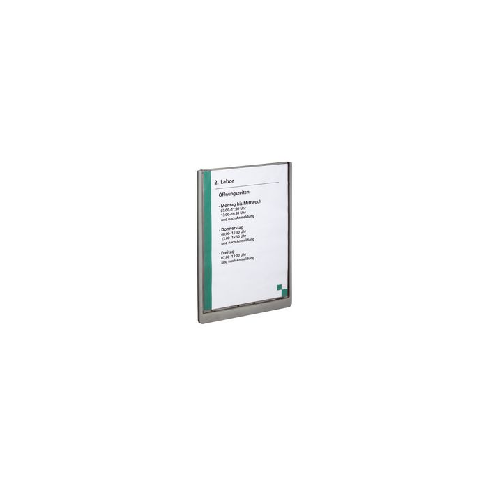 DURABLE Plaque de porte CLICK SIGN, A4, graphite