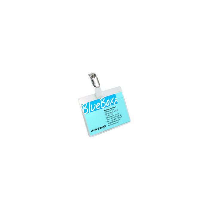 DURABLE Porte-badge, ouvert sur le haut, avec clip