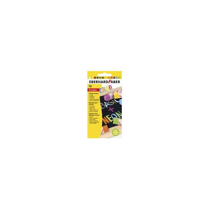EBERHARD FABER Craie pour tableau noir COLORI BASIC + FLUO