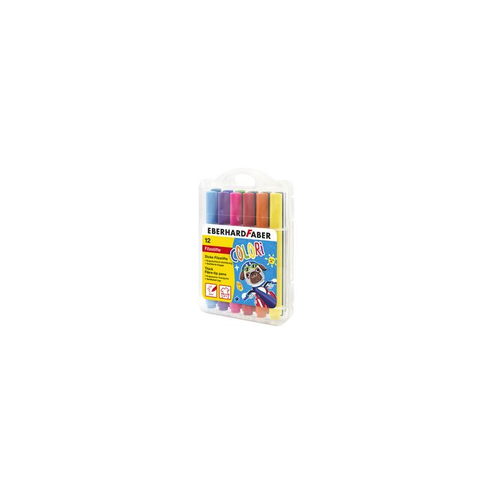EBERHARD FABER Feutre large COLORI, étui de 12