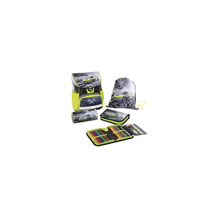 EBERHARD FABER Kit cartable EFAlino Race Car, 4 pièces