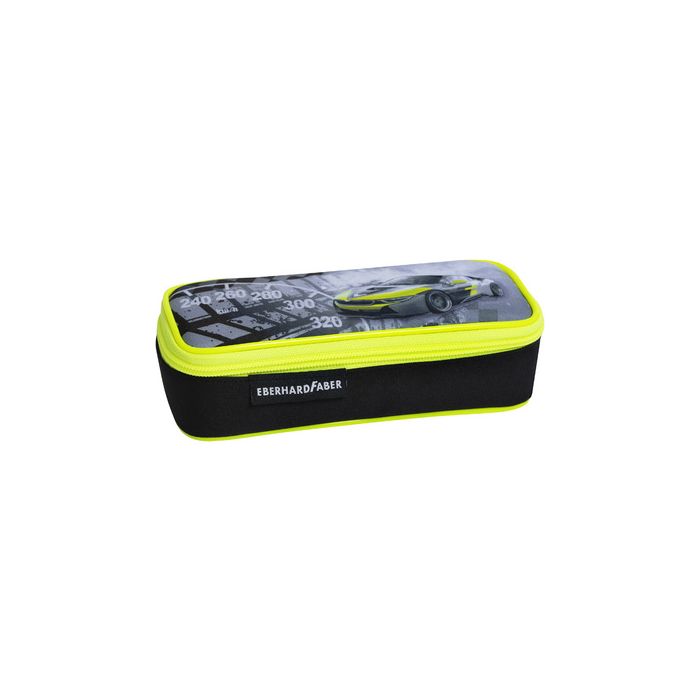 EBERHARD FABER Trousse Race Car, noir / jaune fluo