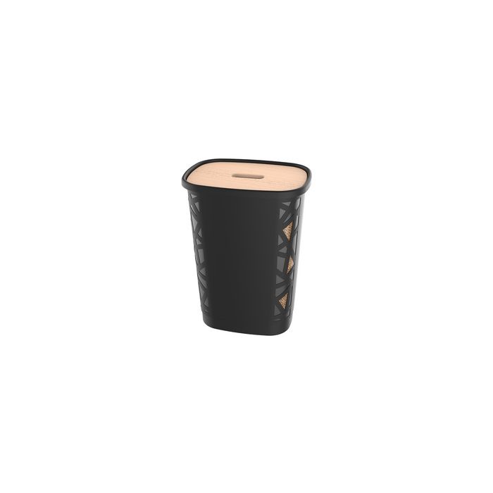 EDA Bac à pellets, 70 litres, noir