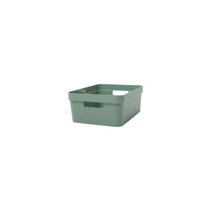 EDA Boîte de rangement STONE, 12 litres, PP, vert laurier