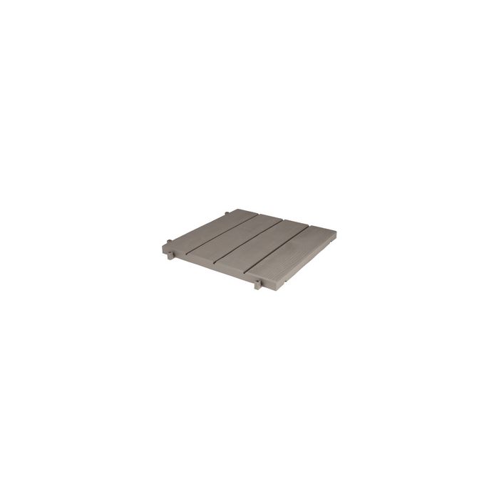 EDA Dalle de sol imitation bois, (L)384 mm, plastique, taupe