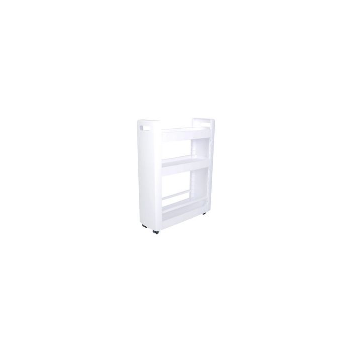 EDA Desserte mobile MOBILO, 3 tablettes, PP, blanc