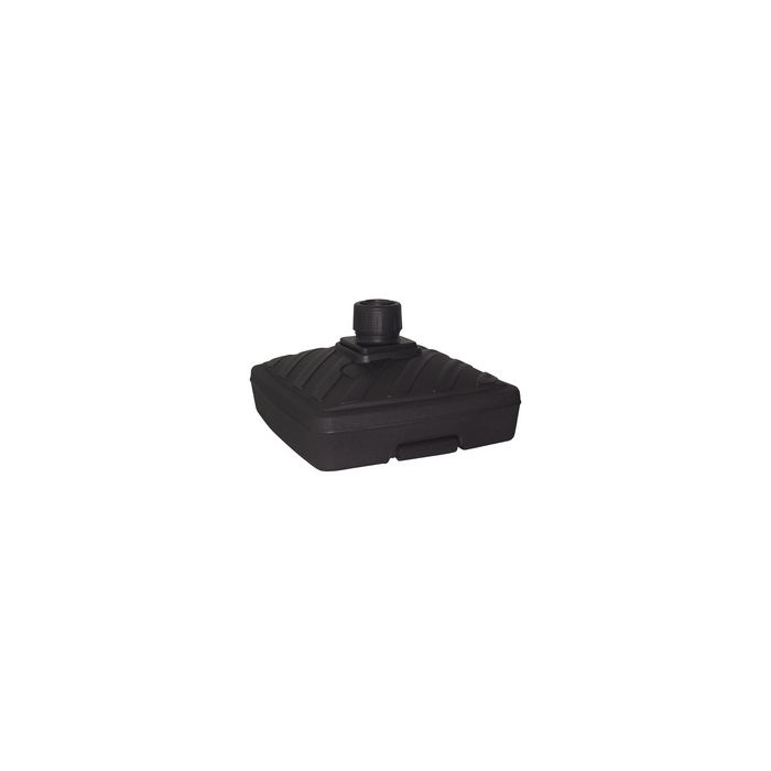 EDA Pied de parasol, plastique, carré, (L)565 mm, gris