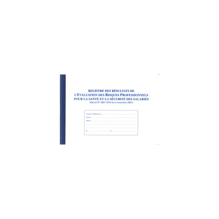 ELVE Registre "Evaluation des risques professionnels"