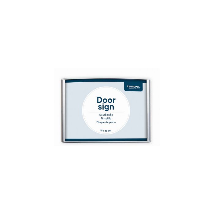 EUROPEL Plaque de porte, 210 x 150 mm, argent