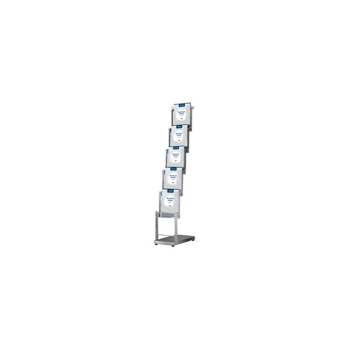 EUROPEL Porte-brochures sur pied, A4, 5 x A4, pliable