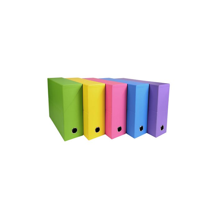 EXACOMPTA Boîte transfert SALSA, 90 mm, assorti x5