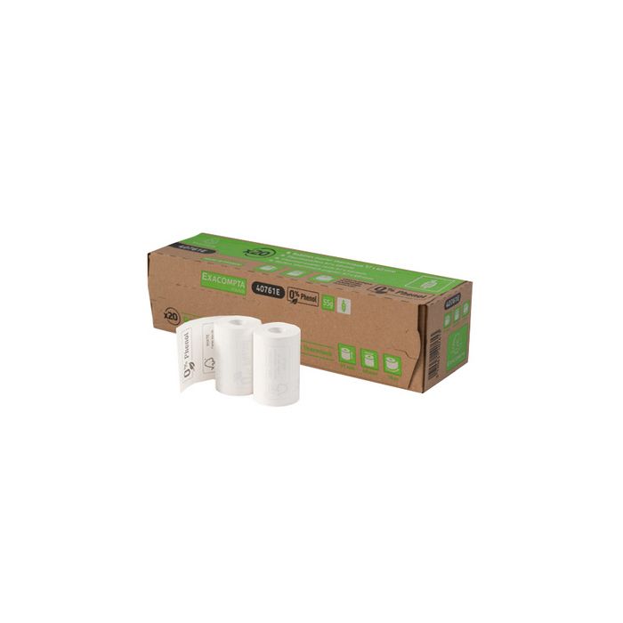 EXACOMPTA Bobine thermique pour caisse, 80 mm x 76 mm, blanc x10