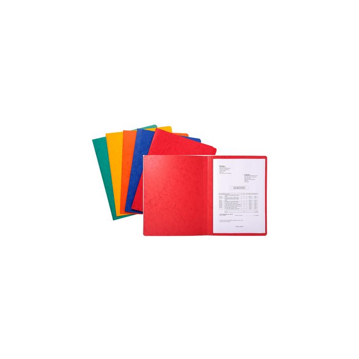 EXACOMPTA Chemise LUSTRO dos rainé, 240 x 320 mm, rouge x50