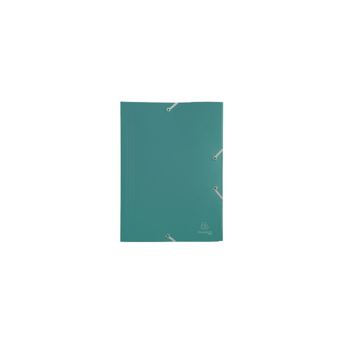 EXACOMPTA Chemise à élastiques Opaque Eco, PP, A4, vert