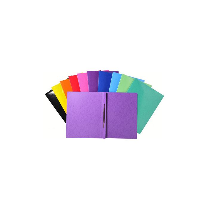 EXACOMPTA Chemise à lamelle Iderama, A4, carton, vert foncé x25