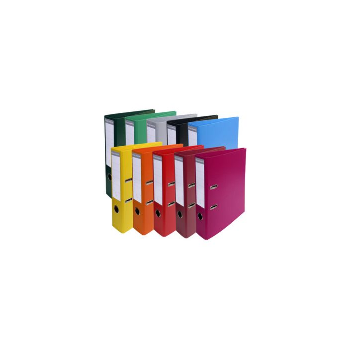 EXACOMPTA Classeur à levier PVC Premium, A4, 50 mm,vert anis x10