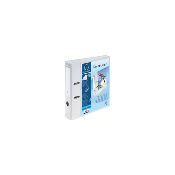 EXACOMPTA Classeur à levier Prem'Touch Kreacover, A4, blanc