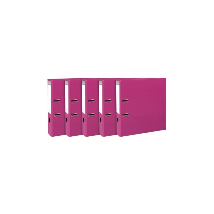 EXACOMPTA Classeur à levier Premium, A4, 80 mm, framboise