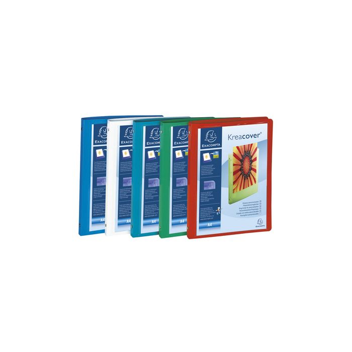 EXACOMPTA Classeur personnalisable Kreacover, PP, A4, blanc