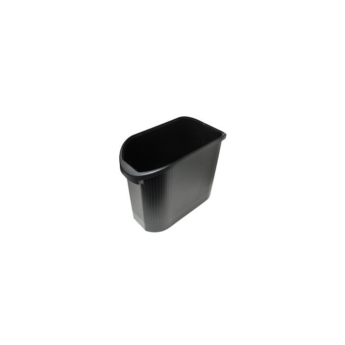 EXACOMPTA Corbeille à papier TOPLINE, 26 litres, noir