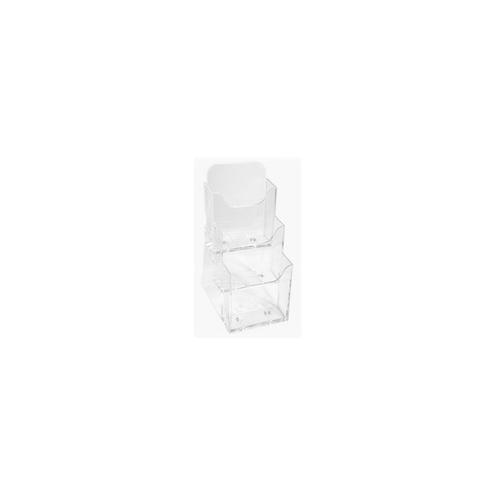 EXACOMPTA Distributeur de prospectus, DL portrait, cristal