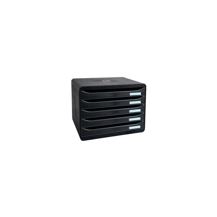 EXACOMPTA Module de classement BIG-BOX PLUS, 5 tiroirs, noir