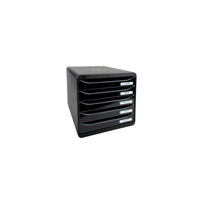 EXACOMPTA Module de classement BIG-BOX PLUS, 5 tiroirs, noir