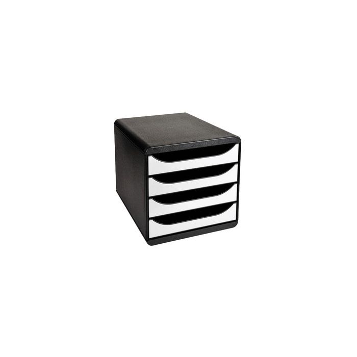 EXACOMPTA Module de classement BIG-BOX, 4 tiroirs, blanc