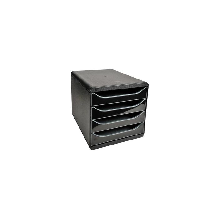 EXACOMPTA Module de classement BIG-BOX, 4 tiroirs, noir