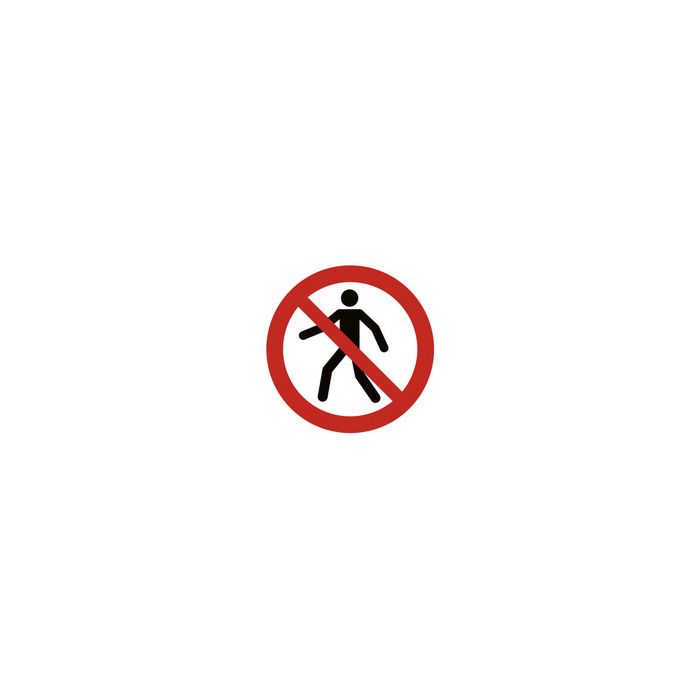 EXACOMPTA Plaque de signalisation "Interdit de marcher"