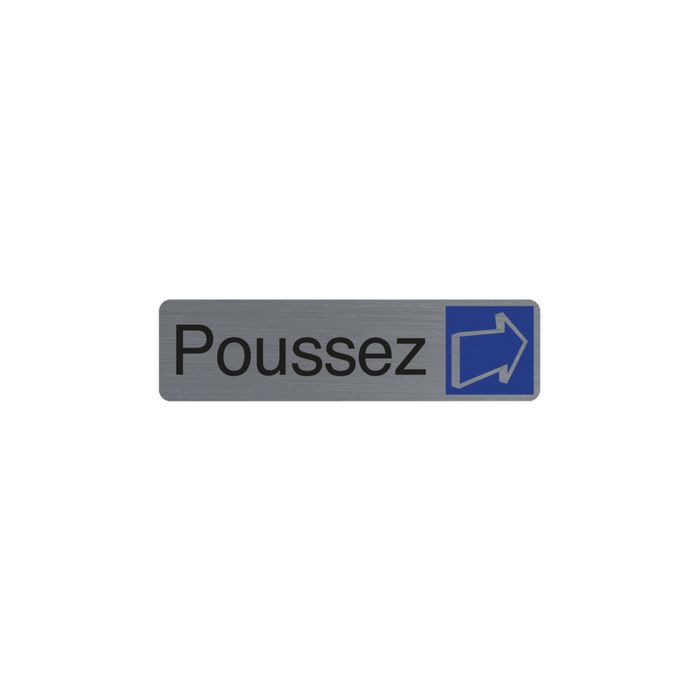 EXACOMPTA Plaque de signalisation "Poussez"