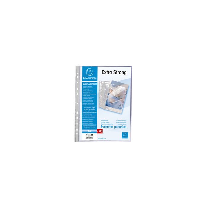 EXACOMPTA Pochette Extra Strong, A4, PP, transparent