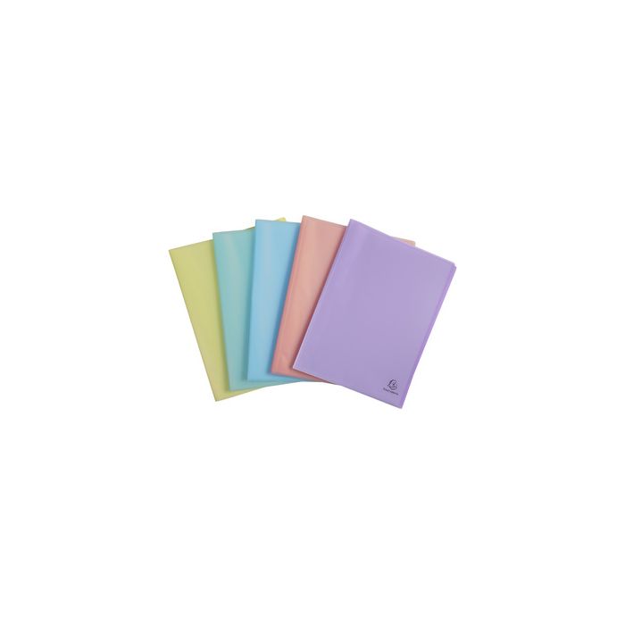 EXACOMPTA Protège-documents Chromaline Pastel, 50 pochettes x10