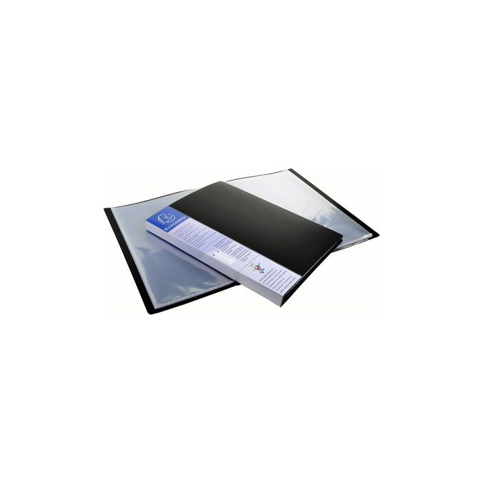 EXACOMPTA Protège-documents, A4, PP, 30 pochettes, noir